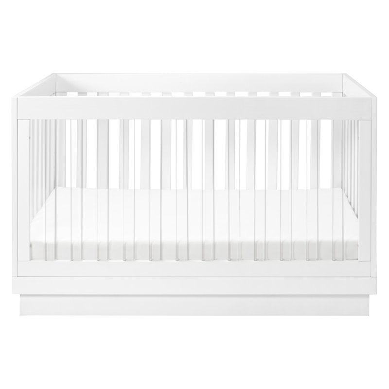 Babyletto Harlow 3-in-1 Convertible Crib with Toddler Bed Conversion Kit - White