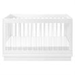 Babyletto Harlow 3-in-1 Convertible Crib with Toddler Bed Conversion Kit - White