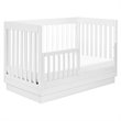 Babyletto Harlow 3-in-1 Convertible Crib with Toddler Bed Conversion Kit - White