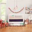 Babyletto Harlow 3-in-1 Convertible Crib with Toddler Bed Conversion Kit - White