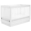Babyletto Harlow 3-in-1 Convertible Crib with Toddler Bed Conversion Kit - White