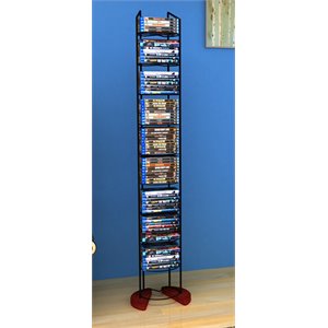 atlantic inc pacman 97 dvd media tower in black and cherry
