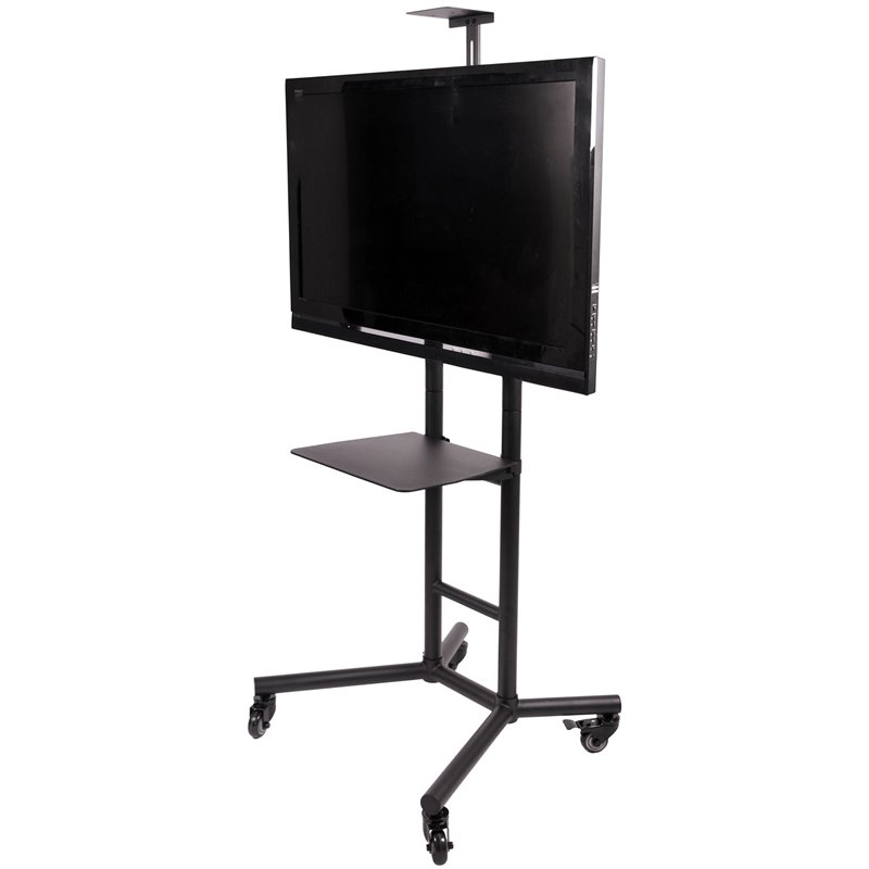 Atlantic Inc Adjustable Mobile TV Cart in Black 63607125