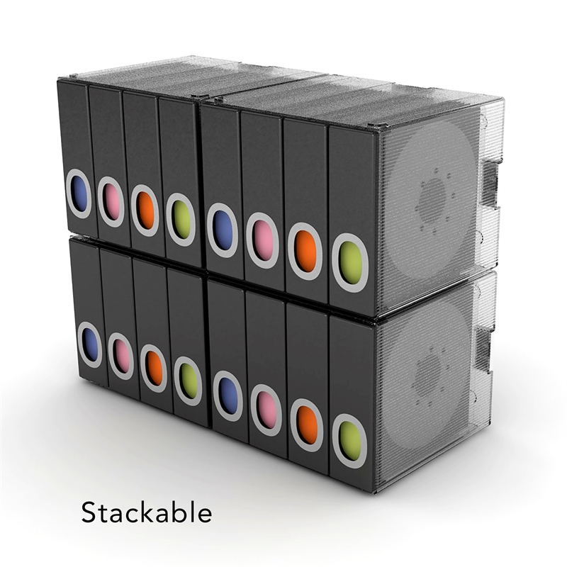 Atlantic Parade 96 Disc Holder w/ 4 Color-Coded Pull-Out Categories in Black