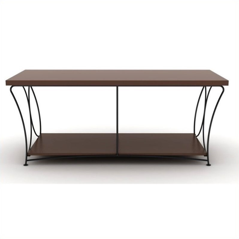 2 Tier 50 Inches Tv Stand In Mocha