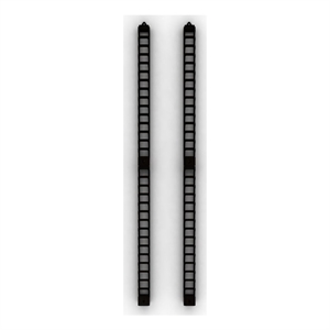 atlantic 64 wall-mounted light-weight media stix storage in black - 4 pack