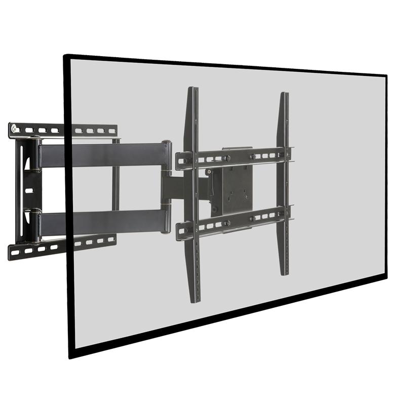 Atlantic Large Full-Motion Articulating Wall TV Mount for Flat TV in Matte Black