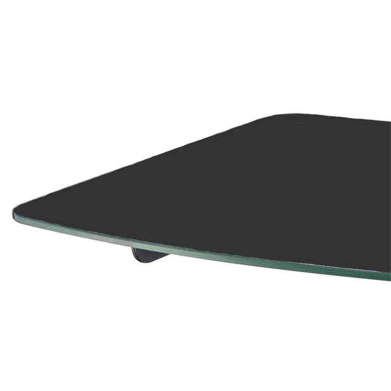 Atlantic Single AV Component Shelf for Flat Screen TV with Leveler in Black