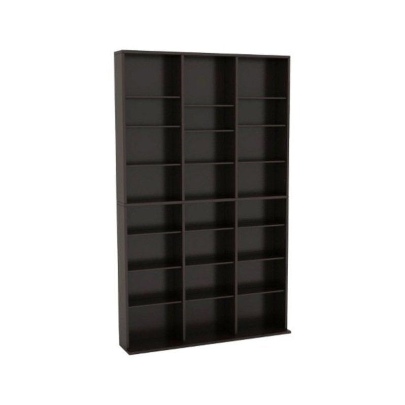 72" Triple Slim Multimedia Storage Rack in Espresso 38435714