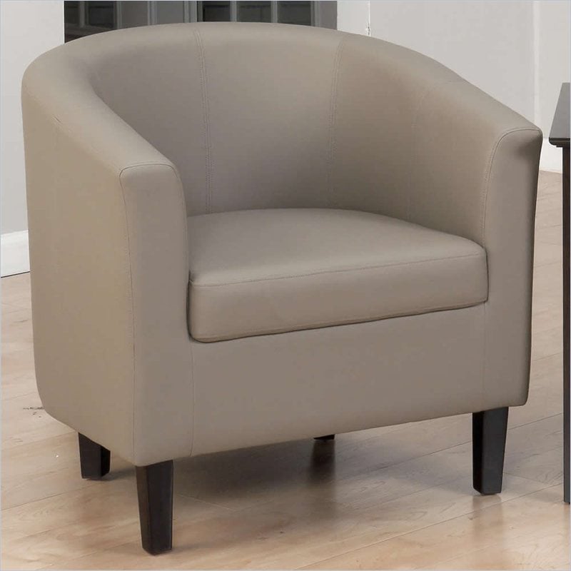 Jofran Roma Club Chair in Smoke   ROMA CH SMOKE