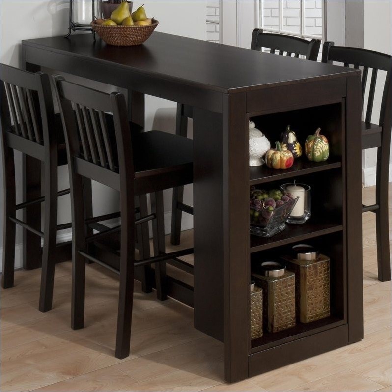 Jofran Counter Height Table With Storage In Maryland Merlot 810 48