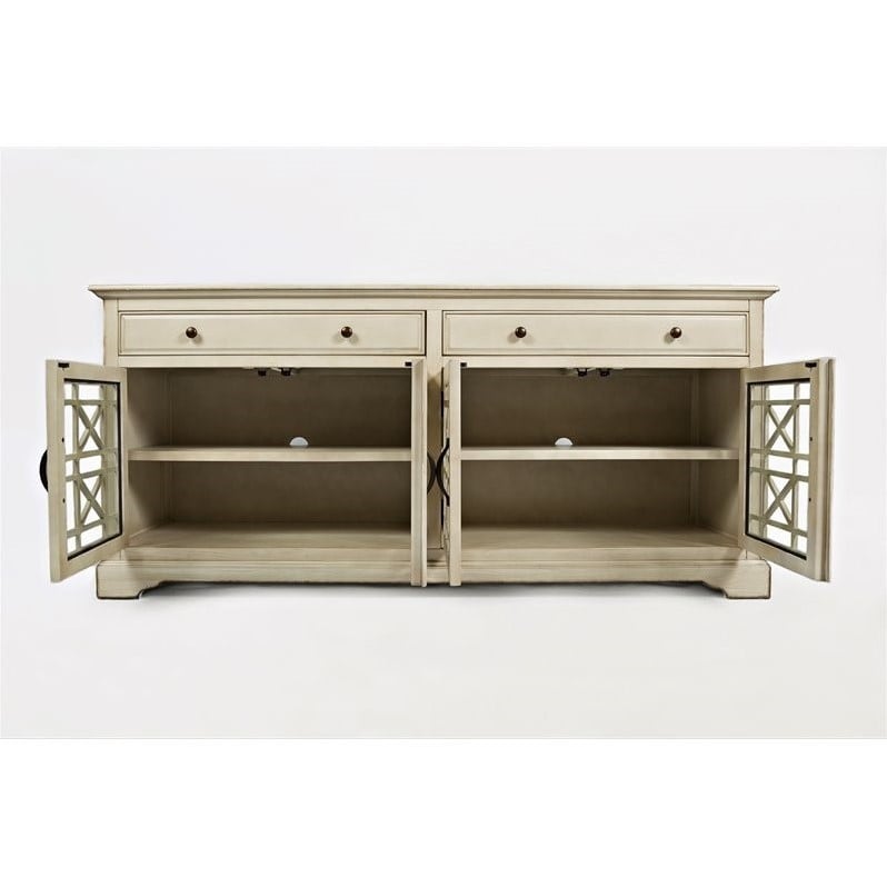 Jofran Craftsman 70" Console Table in Antique Cream - 675-9