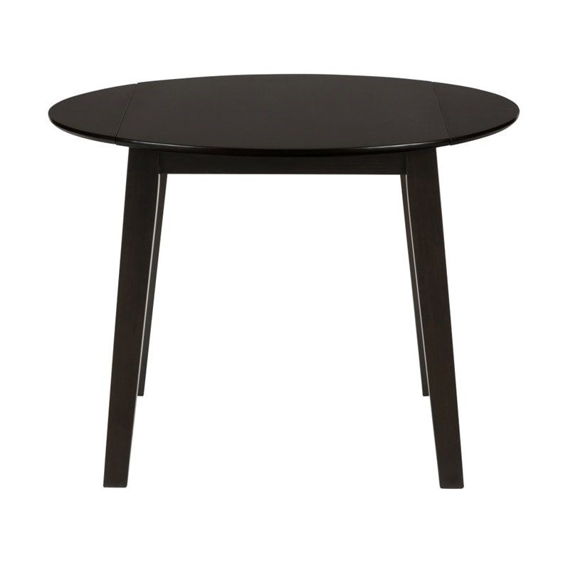 Jofran Simplicity Round Wood Drop Leaf Table In Espresso 552 28