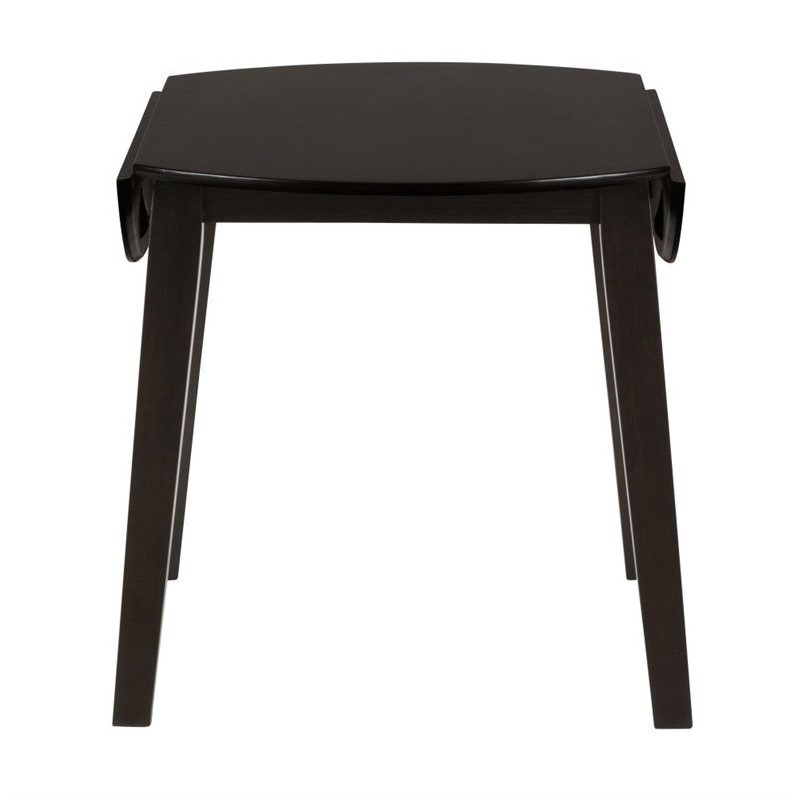 Jofran Simplicity Round Wood Drop Leaf Table In Espresso 552 28