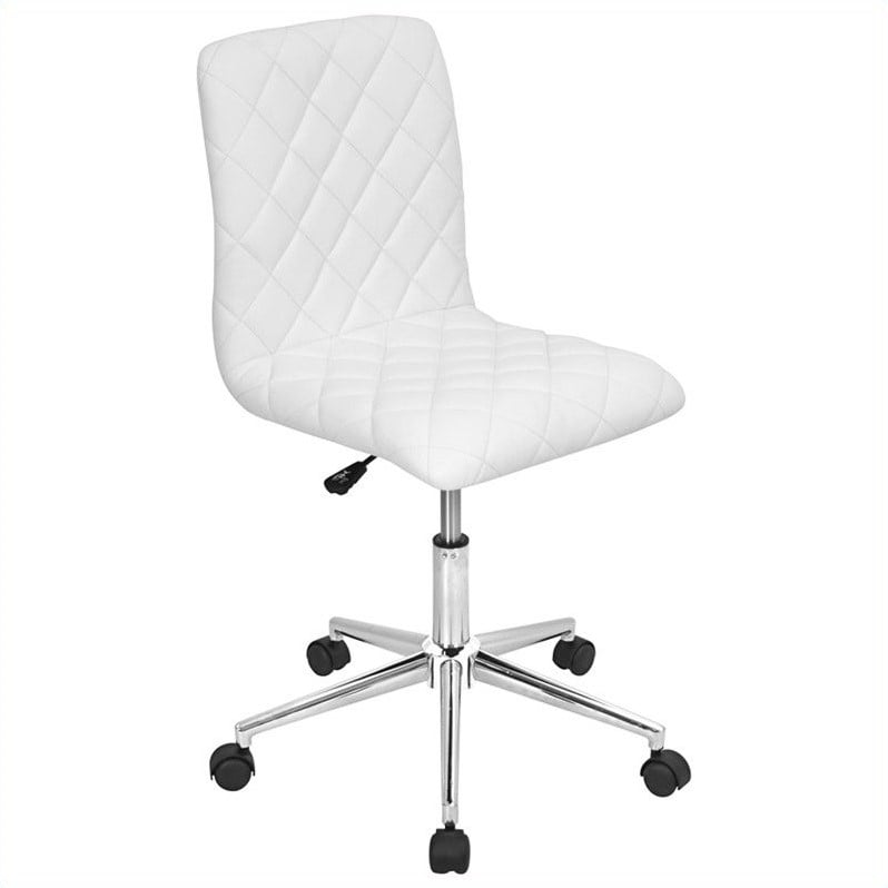 Lumisource Tesla Office Chair in White - OFC-AC-TSL W