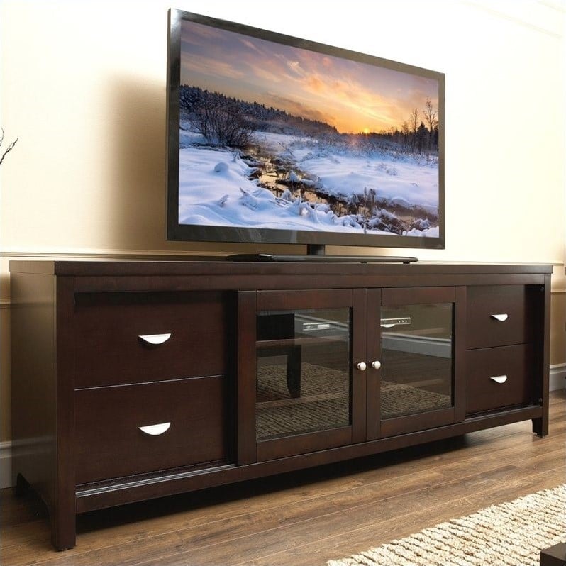 furniture tv stands abbyson living deagen 72 wood tv stand in espresso