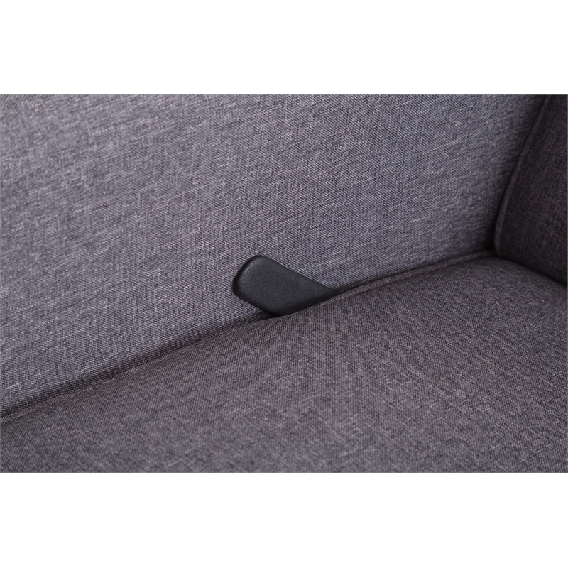 Abbyson Hampton Nursery Swivel Glider Recliner Chair in Gray SK1499GRY