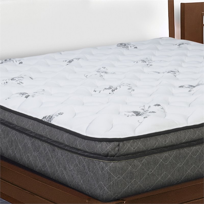 Pillow Top King Size Mattress in White OLE31060