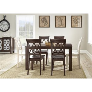Steve Silver Aida Dining Table in Brown