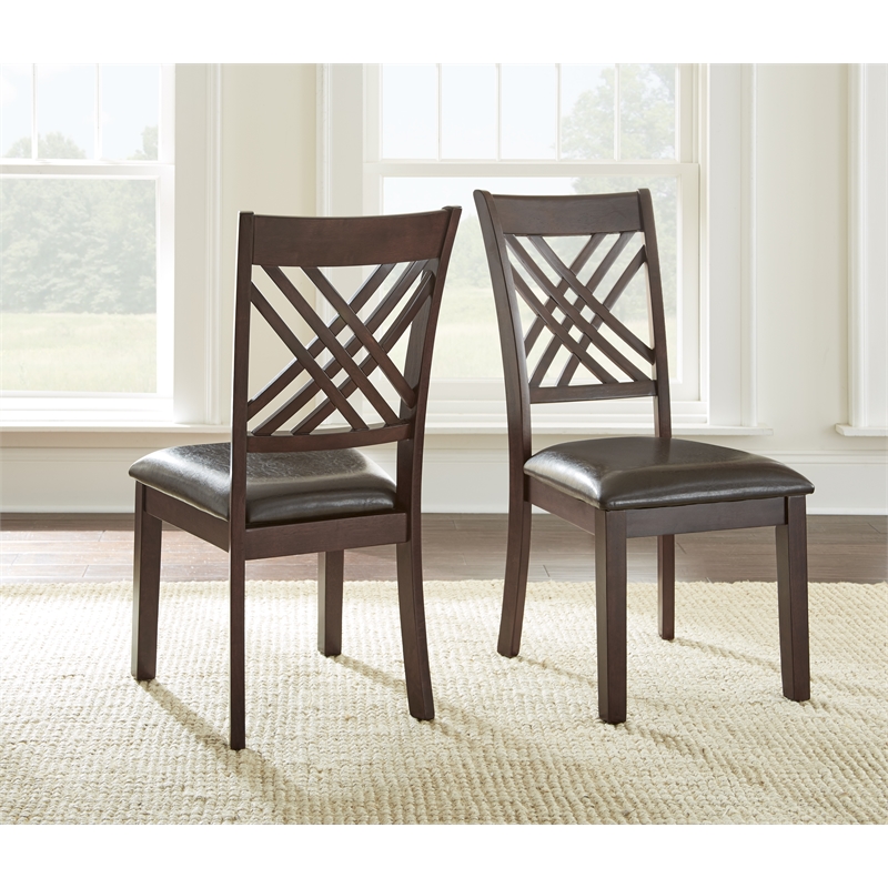 Cherry upholstered dining online chairs