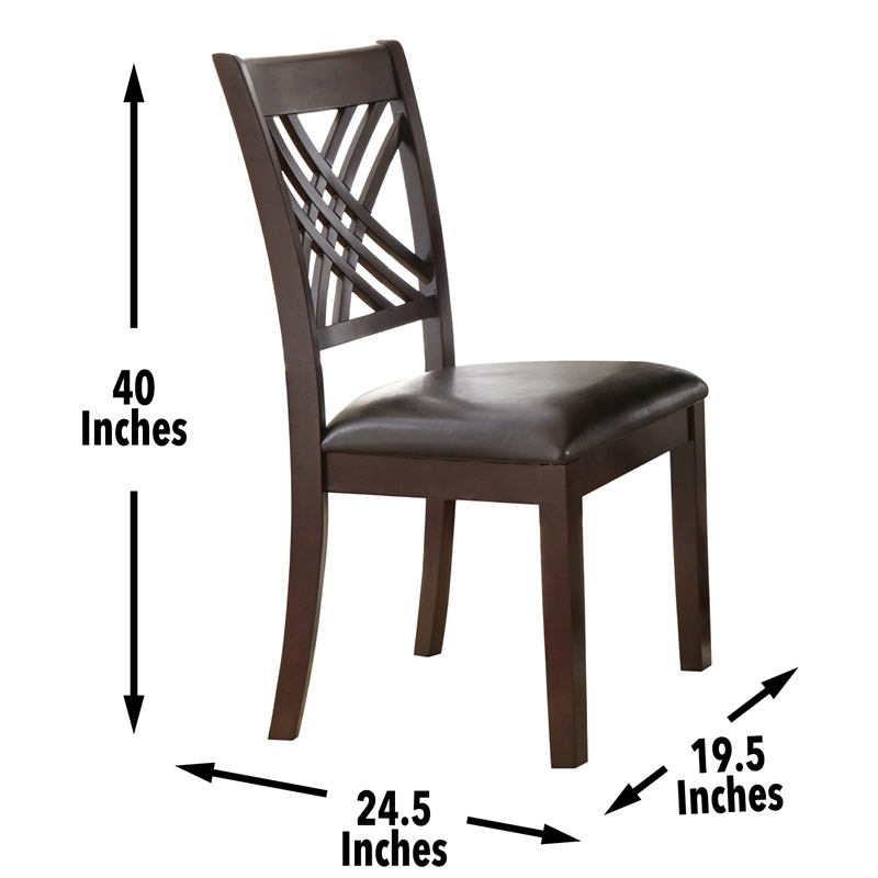 Adrian Dining Chair in Espresso Cherry Finish