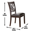Adrian Dining Chair in Espresso Cherry Finish