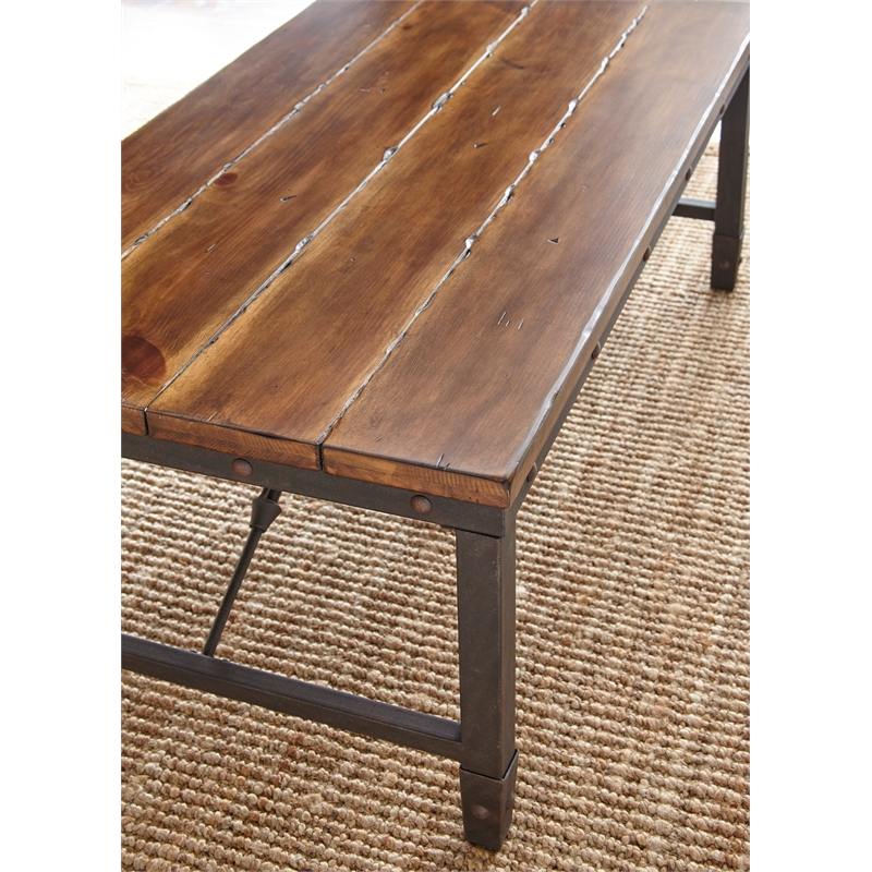 Ashford Coffee Table in Antiqued Honey Brown