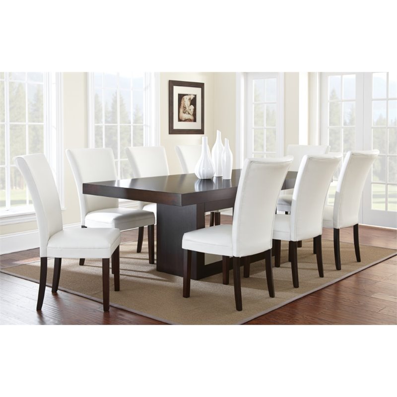 Steve Silver Antonio Dining Table With 18 Leaf In Cherry