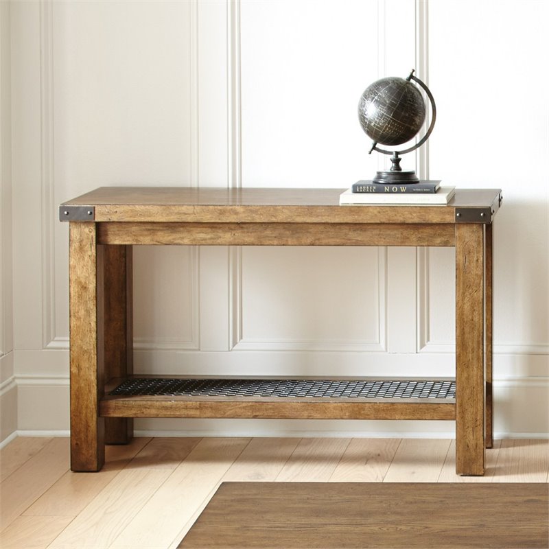 Steve Silver Hailee Console Table In, Distressed Oak Console Table