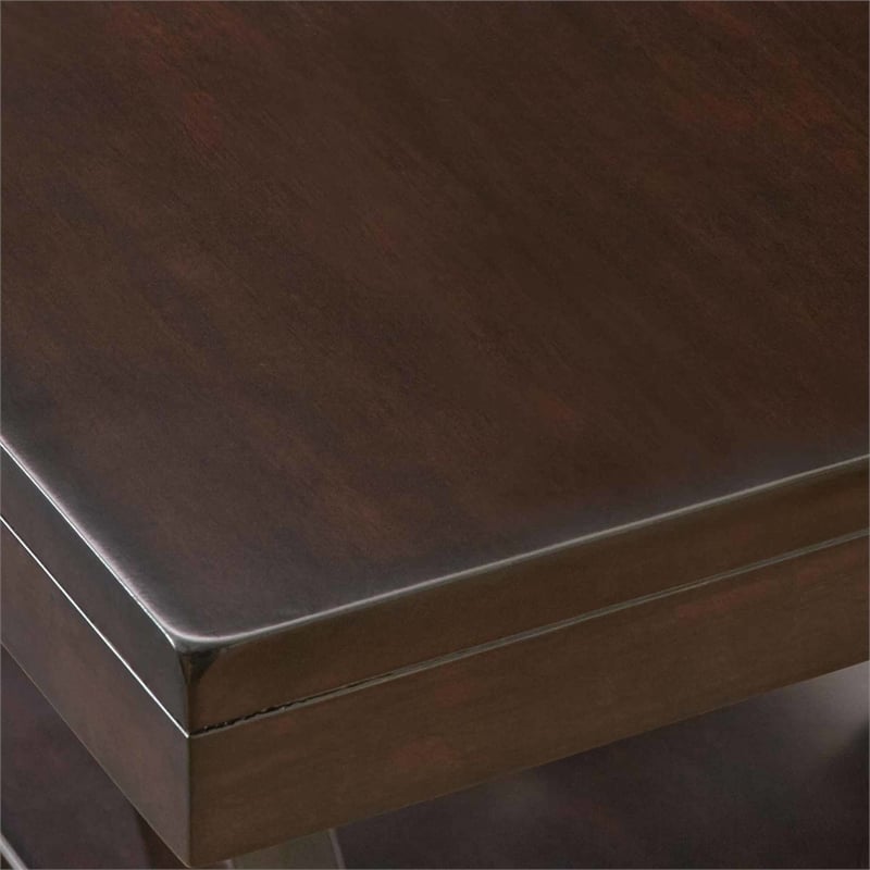 Jocelyn Console Table in Espresso Cherry Wood and Mango Veneers