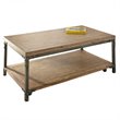Steve Silver Lantana Coffee Table with Caster in Antique Brown Honey