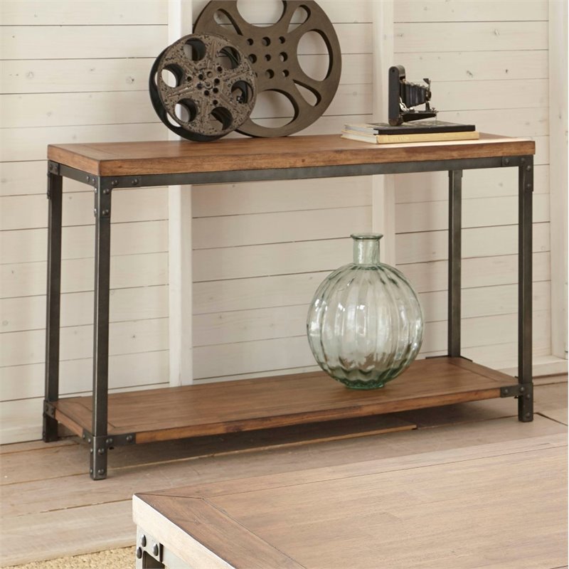 Lantana Console Table in Antique Brown Honey