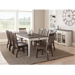 Cayla Dining Side Chair in Dark Oak with wire brushed distressing