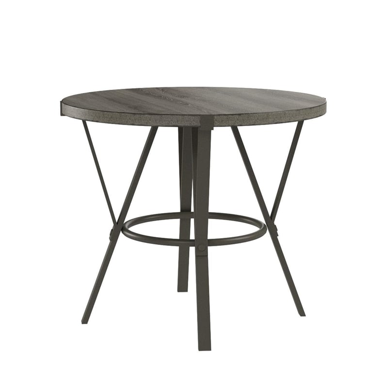 Portland Round Counter Height Dining Table in Gray