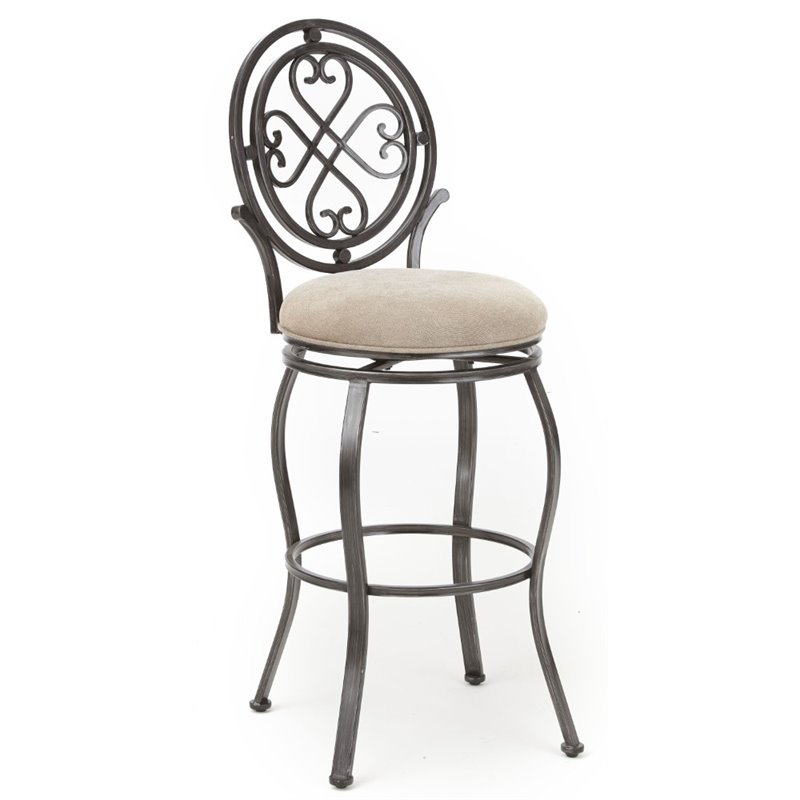 Steve Silver Melrose 30 Swivel Bar Stool In Brushed And Steve Silver Melrose 30