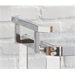 Aerin Acrylic Bar Cart in Clear Acrylic with Chrome trim