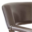 Rudy Adjustable Faux Leather Game Chair in Medium Walnut