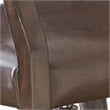 Rudy Adjustable Faux Leather Game Chair in Medium Walnut