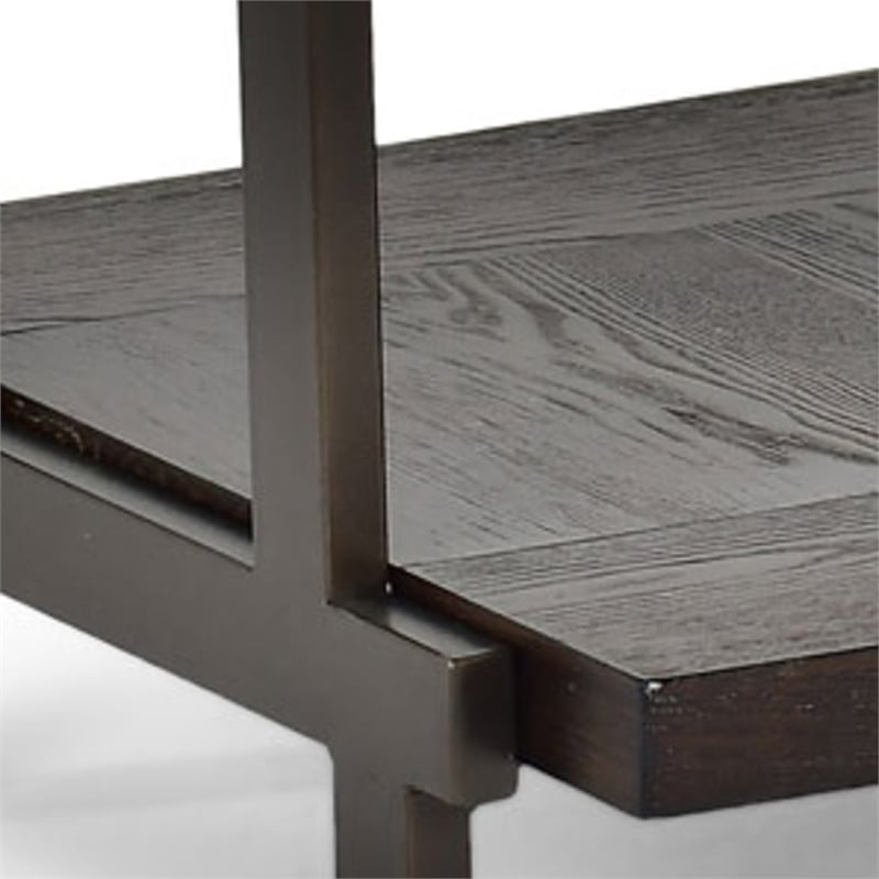 Terrell Square End Table in Smokey Brown