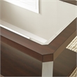 Steve Silver Truman Mirror Top End Table in Espresso Chocolate