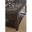 Diletta Foosball Game Coffee Table with Casters in Walnut Wood Finish