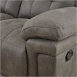 Steve Silver Anastasia Fabric Reclining Sofa in Gray