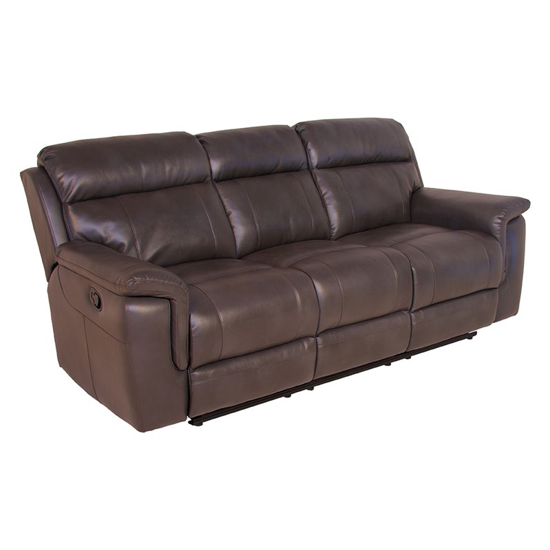 Steve Silver Dakota Faux Leather Reclining Sofa In Dark Brown Dk850sc Steve Silver Dakota Faux Leather Reclining Sofa In Dark Brown