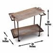 Conway Serving Cart in Distressed Harbor Gray