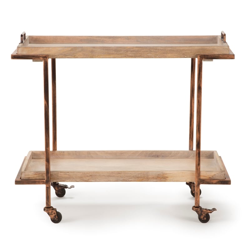 Conway Serving Cart in Distressed Harbor Gray