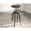 Steve Silver Sparrow Adjustable Bar Stool in Russet Brown