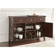 Adrian Wine Rack Server in Espresso Cherry Finish