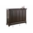 Garcia Counter Height Home Bar with Foot Rail in Ebony Brown
