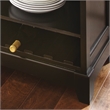 Garcia Counter Height Home Bar with Foot Rail in Ebony Brown