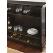 Garcia Counter Height Home Bar with Foot Rail in Ebony Brown